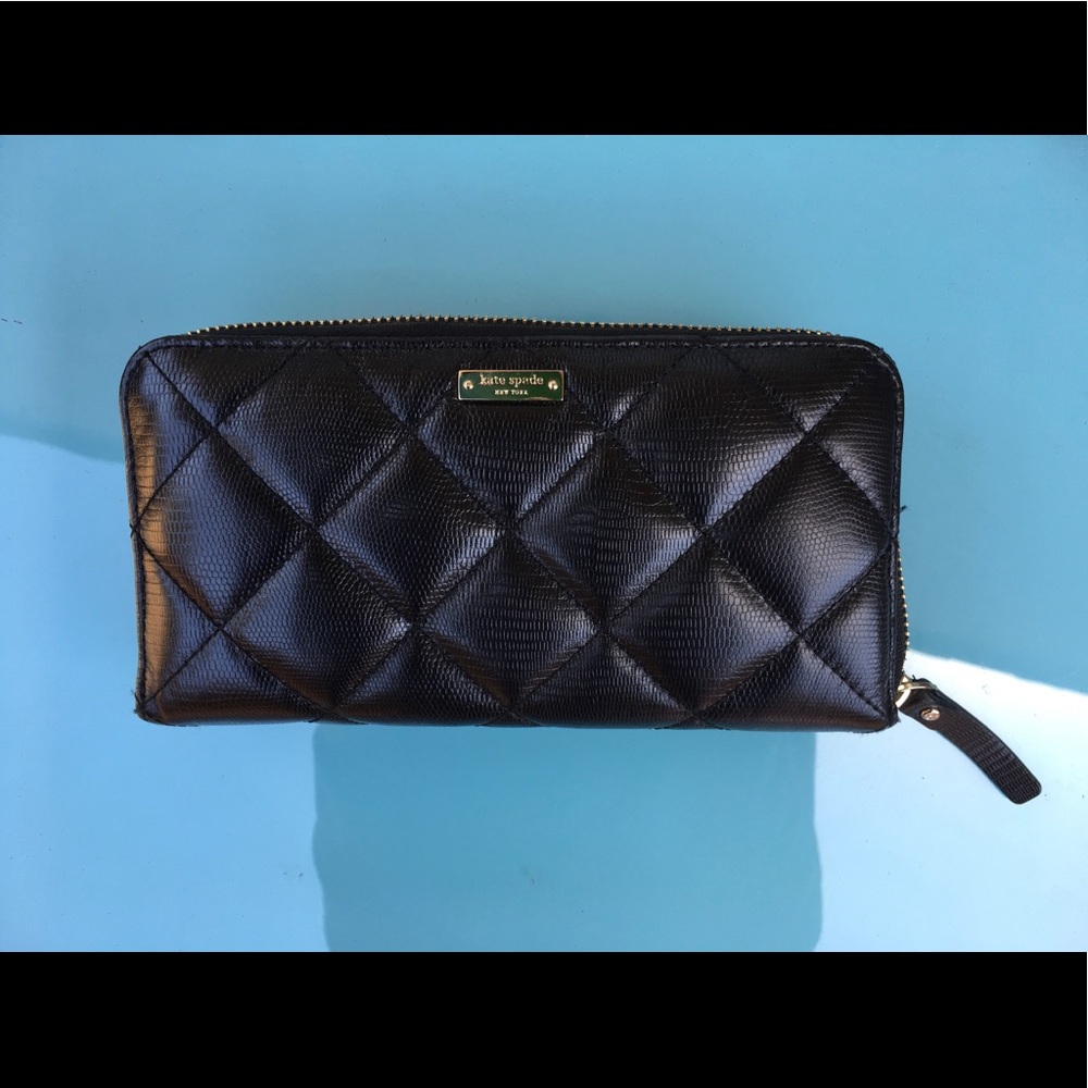 Kate Spade Quilted Patent Leather Wallet